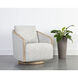 Tasia Merino Cotton Swivel Lounge Chair, Swivel